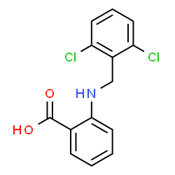 ChemSpider 2D Image | 2-[(2,6-Dichlorobenzyl)amino]benzoic acid | C14H11Cl2NO2