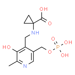 ChemSpider 2D Image | N-PYRIDOXYL-1-AMINO-CYCLOPROPANECARBOXYLIC ACID-5-MONOPHOSPHATE | C12H17N2O7P
