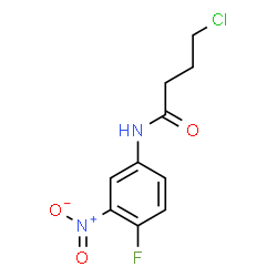 ChemSpider 2D Image | 4-Chloro-N-(4-fluoro-3-nitrophenyl)butanamide | C10H10ClFN2O3