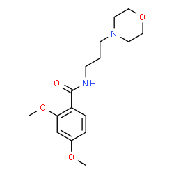 ChemSpider 2D Image | 2,4-Dimethoxy-N-[3-(4-morpholinyl)propyl]benzamide | C16H24N2O4