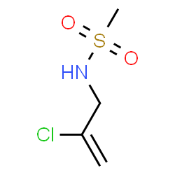 ChemSpider 2D Image | N-(2-Chloro-2-propen-1-yl)methanesulfonamide | C4H8ClNO2S