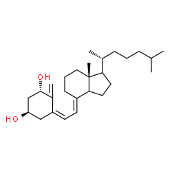ChemSpider 2D Image | (1S,3R,5Z,7E,14xi,17xi)-9,10-Secocholesta-5,7,10-triene-1,3-diol | C27H44O2