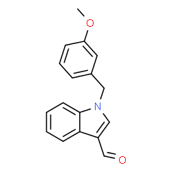 ChemSpider 2D Image | 1-(3-Methoxybenzyl)-1H-indole-3-carbaldehyde | C17H15NO2