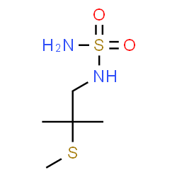 ChemSpider 2D Image | N-[2-Methyl-2-(methylsulfanyl)propyl]sulfuric diamide | C5H14N2O2S2