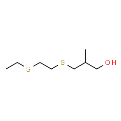 ChemSpider 2D Image | 3-{[2-(Ethylsulfanyl)ethyl]sulfanyl}-2-methyl-1-propanol | C8H18OS2