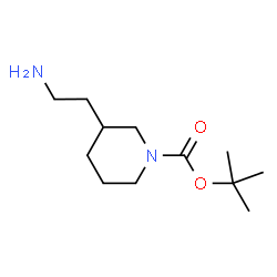 ChemSpider 2D Image | 3-(2-Aminoethyl)-1-Boc-piperidine | C12H24N2O2