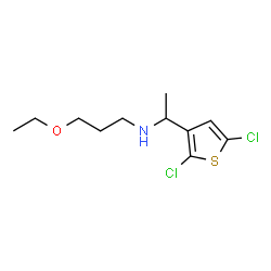 ChemSpider 2D Image | N-[1-(2,5-Dichloro-3-thienyl)ethyl]-3-ethoxy-1-propanamine | C11H17Cl2NOS