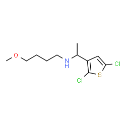 ChemSpider 2D Image | N-[1-(2,5-Dichloro-3-thienyl)ethyl]-4-methoxy-1-butanamine | C11H17Cl2NOS