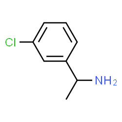 ChemSpider 2D Image | 1-(3-Chlorophenyl)ethanamine | C8H10ClN