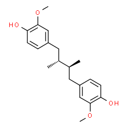 ChemSpider 2D Image | meso-dihydroguaiaretic acid | C20H26O4