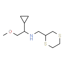 ChemSpider 2D Image | 1-Cyclopropyl-N-(1,4-dithian-2-ylmethyl)-2-methoxyethanamine | C11H21NOS2