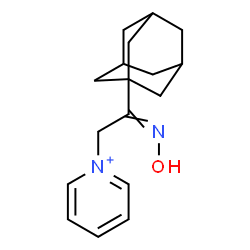 ChemSpider 2D Image | 1-[2-(Adamantan-1-yl)-2-(hydroxyimino)ethyl]pyridinium | C17H23N2O
