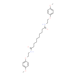 ChemSpider 2D Image | N,N'-Bis[2-(4-methoxyphenoxy)ethyl]decanediamide | C28H40N2O6