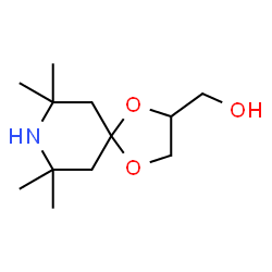 ChemSpider 2D Image | 7,7,9,9-TETRAMETHYL-1,4-DIOXA-8-AZASPIRO[4.5]DECANE-2-METHANOL | C12H23NO3