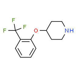 ChemSpider 2D Image | 4-(2-(trifluoromethyl)phenoxy)piperidine | C12H14F3NO