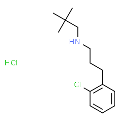ChemSpider 2D Image | N-[3-(2-Chlorophenyl)propyl]-2,2-dimethyl-1-propanamine hydrochloride (1:1) | C14H23Cl2N