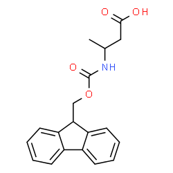 ChemSpider 2D Image | Fmoc-DL-3-aminobutyric acid | C19H19NO4