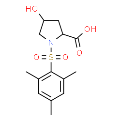 ChemSpider 2D Image | 4-Hydroxy-1-(mesitylsulfonyl)proline | C14H19NO5S
