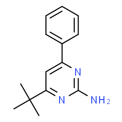 ChemSpider 2D Image | 4-tert-butyl-6-phenylpyrimidin-2-amine | C14H17N3