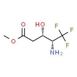 ChemSpider 2D Image | Methyl (3S,4R)-4-amino-5,5,5-trifluoro-3-hydroxypentanoate | C6H10F3NO3