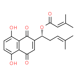 ChemSpider 2D Image | β,β-dimethylacrylshikonin | C21H22O6