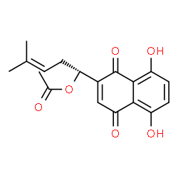 ChemSpider 2D Image | Acetylshikonin | C18H18O6