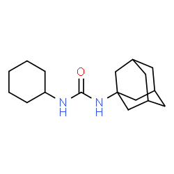 ChemSpider 2D Image | 1-Adamantan-1-yl-3-cyclohexylurea | C17H28N2O