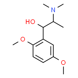 ChemSpider 2D Image | 1-(2,5-Dimethoxyphenyl)-2-(dimethylamino)-1-propanol | C13H21NO3