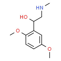 ChemSpider 2D Image | 1-(2,5-Dimethoxyphenyl)-2-(methylamino)ethanol | C11H17NO3