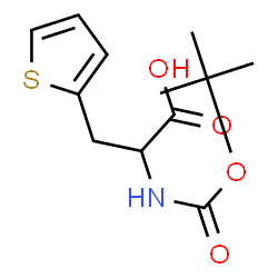 ChemSpider 2D Image | Boc-b-(2-thienyl)-DL-alanine | C12H17NO4S