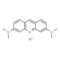 ChemSpider 2D Image | 3,6-Acridinediamine, N~3~,N~3~,N~6~,N~6~-tetramethyl-, hydrogen salt | C17H19N3