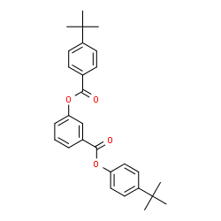 ChemSpider 2D Image | 4-tert-Butylphenyl 3-[(4-tert-butylbenzoyl)oxy]benzoate | C28H30O4