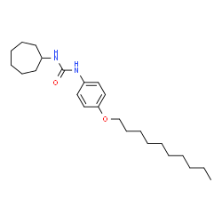 ChemSpider 2D Image | 1-Cycloheptyl-3-[4-(decyloxy)phenyl]urea | C24H40N2O2