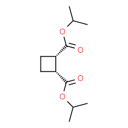 ChemSpider 2D Image | Diisopropyl (1R,2S)-1,2-cyclobutanedicarboxylate | C12H20O4