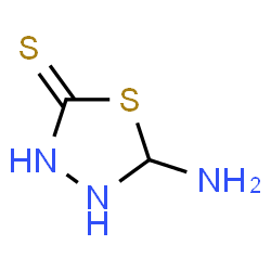 ChemSpider 2D Image | 5-Amino-1,3,4-thiadiazolidine-2-thione | C2H5N3S2