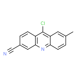 ChemSpider 2D Image | 9-Chloro-7-methyl-3-acridinecarbonitrile | C15H9ClN2