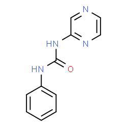 ChemSpider 2D Image | 1-Phenyl-3-(2-pyrazinyl)urea | C11H10N4O