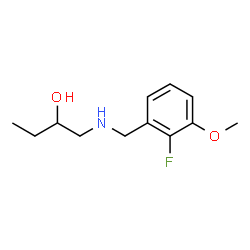 ChemSpider 2D Image | 1-[(2-Fluoro-3-methoxybenzyl)amino]-2-butanol | C12H18FNO2