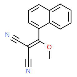 ChemSpider 2D Image | [Methoxy(1-naphthyl)methylene]malononitrile | C15H10N2O