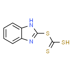 ChemSpider 2D Image | 1H-Benzimidazol-2-yl hydrogen carbonotrithioate | C8H6N2S3