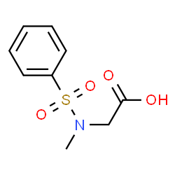 ChemSpider 2D Image | N-(phenylsulfonyl)sarcosine | C9H11NO4S