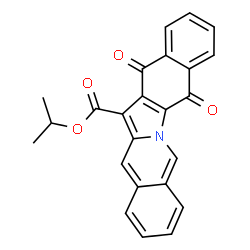 ChemSpider 2D Image | Isopropyl 5,14-dioxo-5,14-dihydrobenzo[5,6]indolo[1,2-b]isoquinoline-13-carboxylate | C24H17NO4