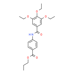 ChemSpider 2D Image | Propyl 4-[(3,4,5-triethoxybenzoyl)amino]benzoate | C23H29NO6
