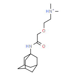 ChemSpider 2D Image | 2-[2-(Adamantan-1-ylamino)-2-oxoethoxy]-N,N-dimethylethanaminium | C16H29N2O2