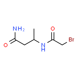 ChemSpider 2D Image | 3-[(Bromoacetyl)amino]butanamide | C6H11BrN2O2