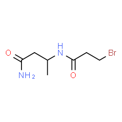 ChemSpider 2D Image | 3-[(3-Bromopropanoyl)amino]butanamide | C7H13BrN2O2