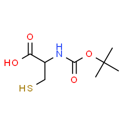 ChemSpider 2D Image | N-(tert-Butoxycarbonyl)cysteine | C8H15NO4S
