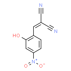 ChemSpider 2D Image | (2-Hydroxy-4-nitrobenzylidene)malononitrile | C10H5N3O3