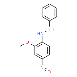 ChemSpider 2D Image | 1-(2-Methoxy-4-nitrosophenyl)-2-phenylhydrazine | C13H13N3O2