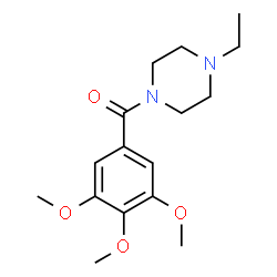 ChemSpider 2D Image | (4-Ethyl-1-piperazinyl)(3,4,5-trimethoxyphenyl)methanone | C16H24N2O4